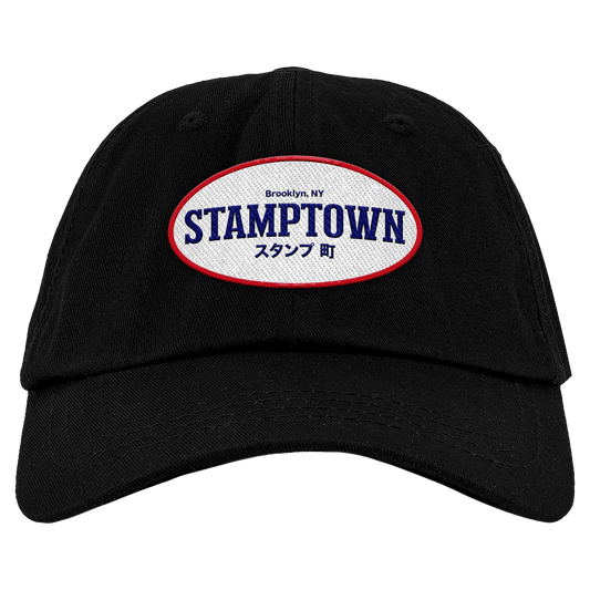 Stamptown Black Embroidered Cap ROW